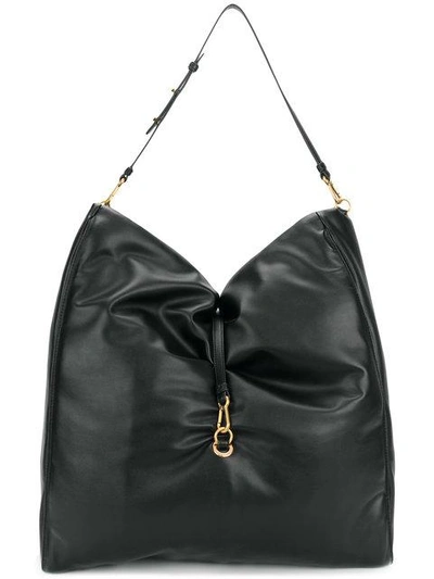 Shop Stella Mccartney Bubble Hobo Bag - Black