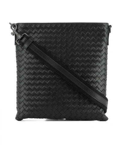 Shop Bottega Veneta Black Leather Shoulder Bag