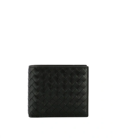 Shop Bottega Veneta Black Leather Wallet