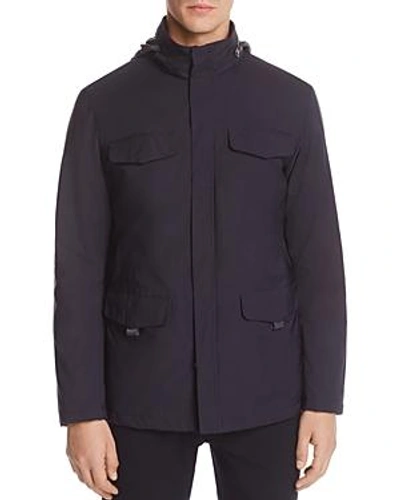 Shop Armani Collezioni Coat In Blue