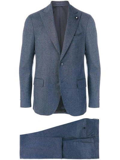 Shop Lardini Formal Suit In Blue