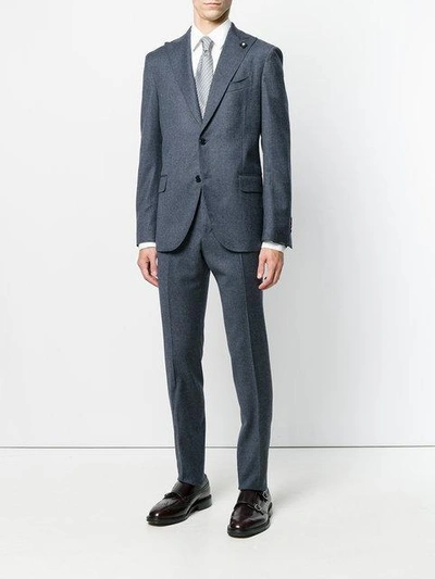 Shop Lardini Formal Suit In Blue