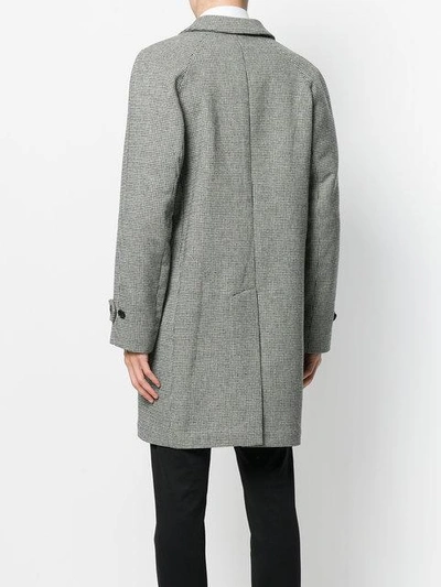 Shop Hevo Button-down Tailored Coat - Black