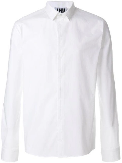 Shop Les Hommes Urban Hidden Button Placket Classic Shirt