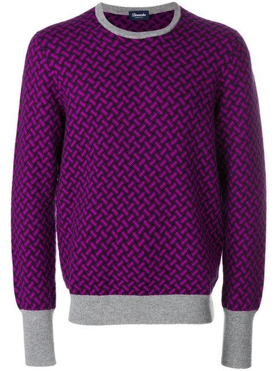 Shop Drumohr Embroidered Cashmere Sweater