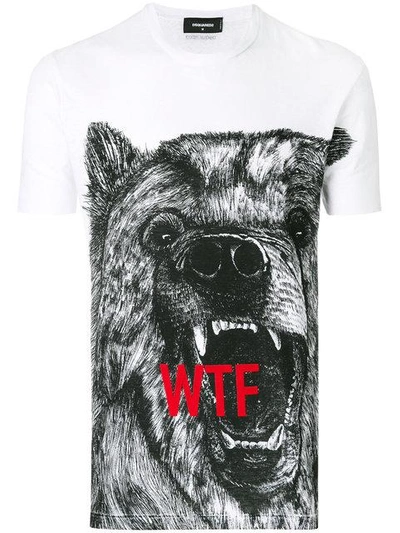 Shop Dsquared2 Bear Print T-shirt