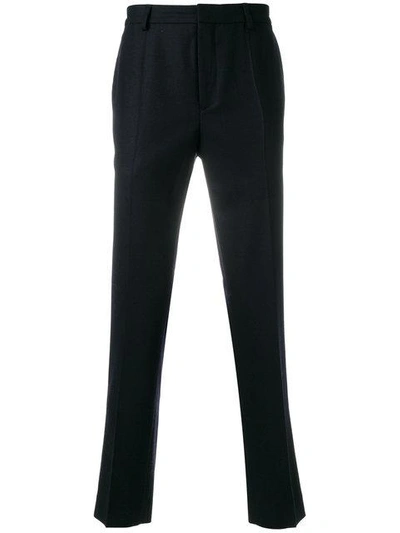 Shop Harmony Paris Slim Fit Tailored Trousers In Blue