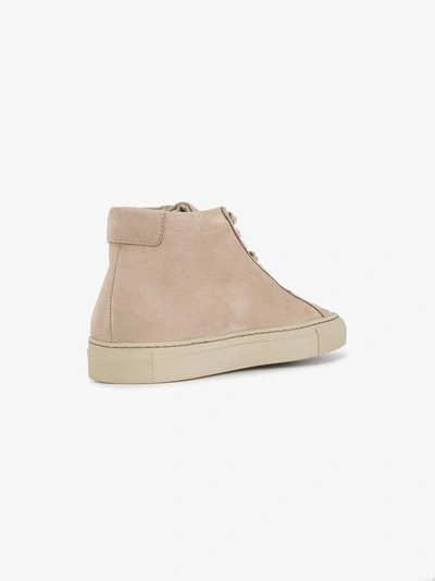 Shop Common Projects Achilles Mid Sneakers In Brown