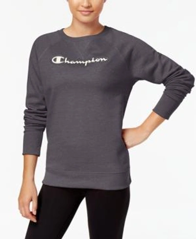 Shop Champion Boyfriend-fit Fleece Sweatshirt In Granite Heather