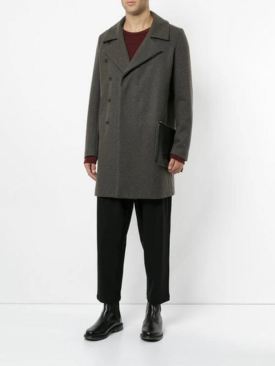 Shop Kazuyuki Kumagai Concealed Front Coat