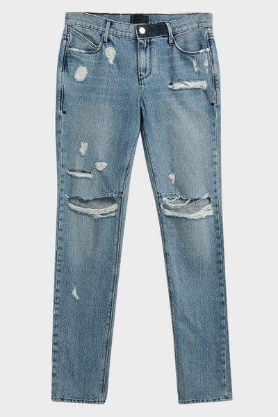 Shop Rta 90's Destroyed Jeans In Blue