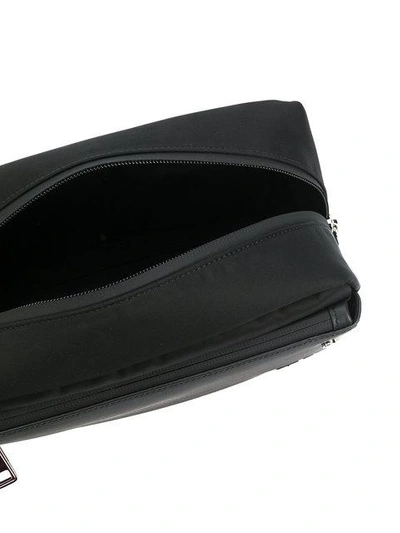 Shop Fendi Zipped Wash Bag In Black