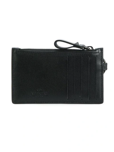 Shop Valentino Garavani Rockstud Zip Wallet