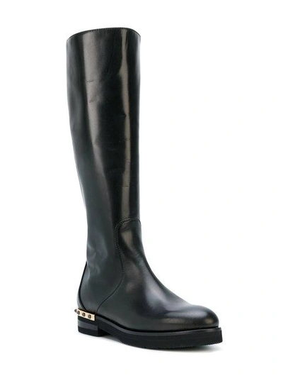 Shop Baldinini Mid-calf Length Boots In Black