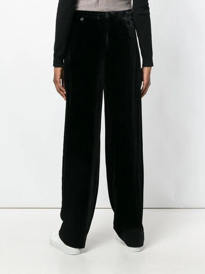 Shop Theory High-waisted Flared Trousers - Black