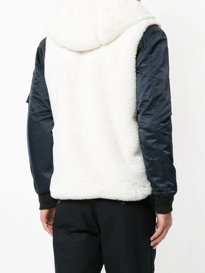 Shop Guild Prime Contrast Hooded Padded Jacket - White