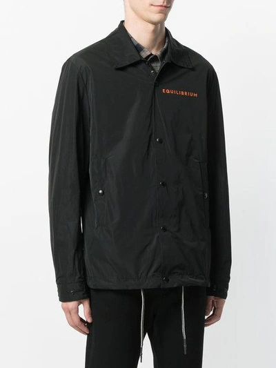 Shop Low Brand Zipped Fitted Jacket