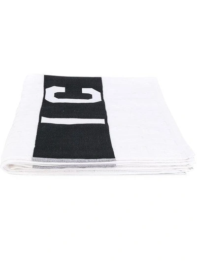 Shop Dsquared2 Icon Beach Towel - White