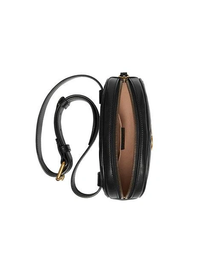 Shop Gucci Gg Marmont Matelassé Belt Bag In Black