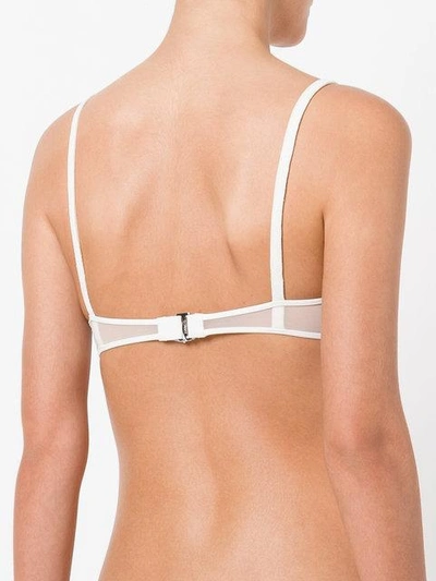 Shop La Perla Contrast Bra - Neutrals