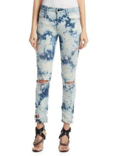 Shop Alexander Wang Bleached Jeans In Bleached Destroy
