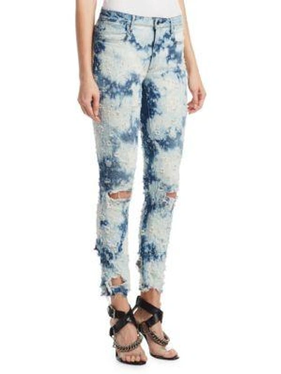Shop Alexander Wang Bleached Jeans In Bleached Destroy