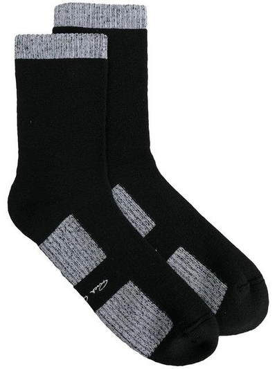 Shop Rick Owens Contrast Trim Ankle Socks In 911