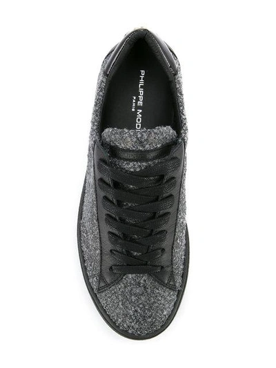 Shop Philippe Model Ridged Lace Up Sneakers