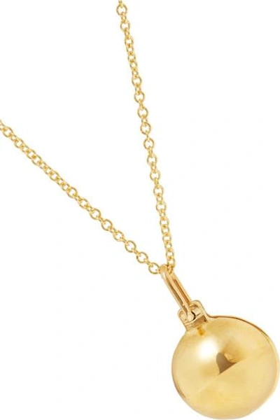 Shop Grace Lee Petite O Locket 14-karat Gold Necklace