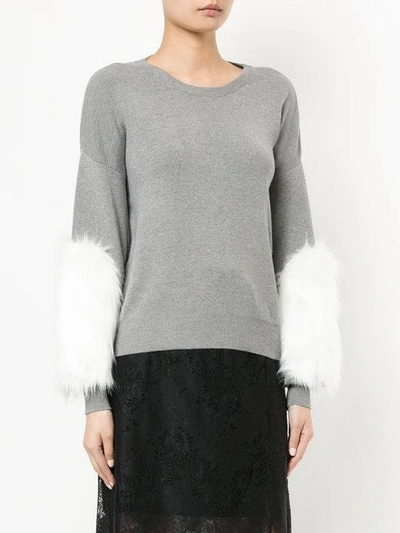 Shop Guild Prime Faux Fur Patch Sweater