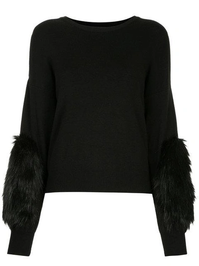 Shop Guild Prime Faux Fur Patch Sweater