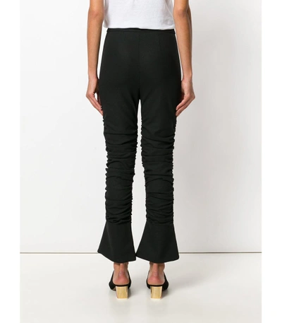 Shop Jacquemus Black Cropped Gathered Trousers