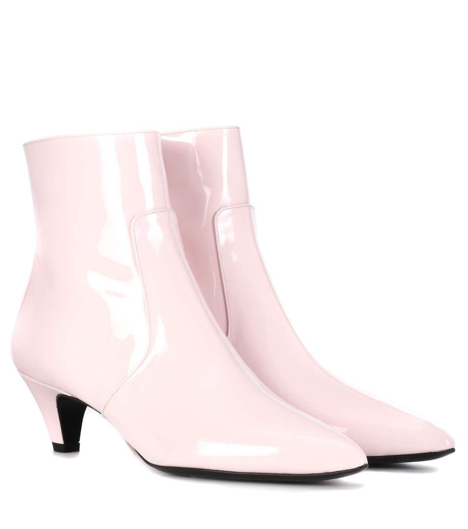 calvin klein patent leather boots