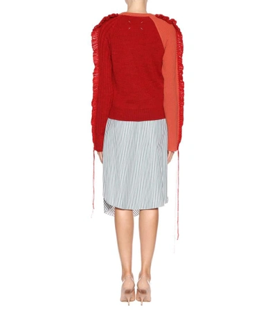 Shop Maison Margiela Wool Sweater In Red