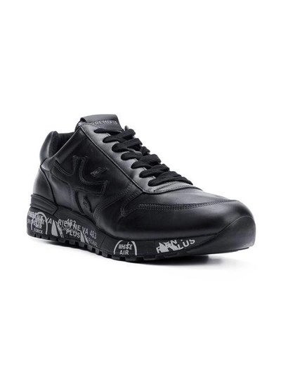 Premiata Classic Logo Sneakers In Black
