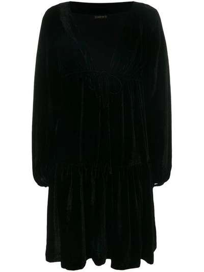 Shop Plein Sud Flared Wrap Dress In Black