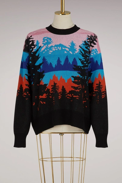 Shop Msgm Wool Sweater In Multi