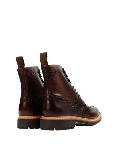 Shop Grenson Ankle Boots In Dark Brown