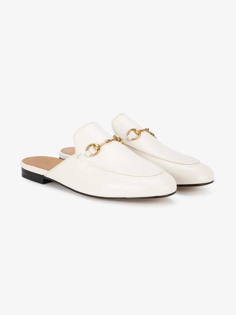 white gucci mule