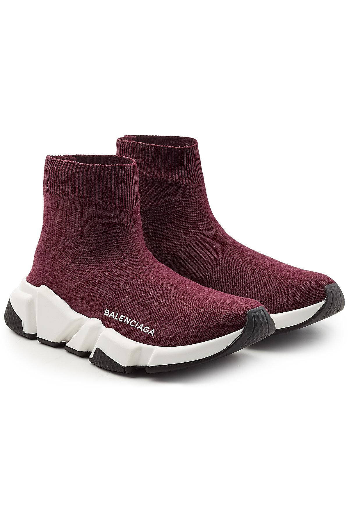 red balenciaga sock sneakers