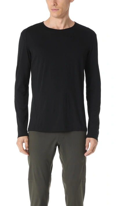 Shop Arc'teryx Frame Long Sleeve Shirt In Black