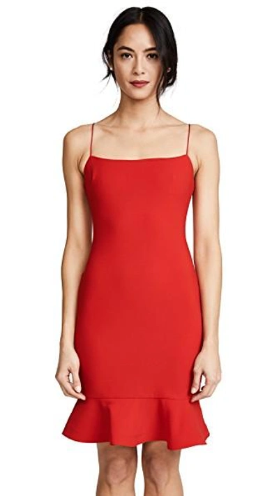 Shop Likely Banks Dress In Scarlet