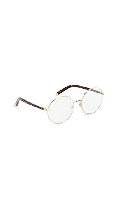 Shop Super Sunglasses Numero 33 Glasses In Gold/clear