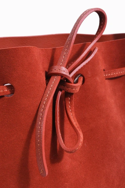 Shop Mansur Gavriel Mini Suede Bucket Bag