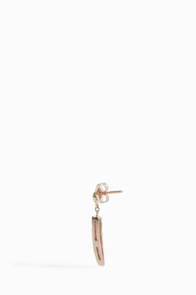 Shop Jacquie Aiche Shaker Horn Earring In *rose Gold