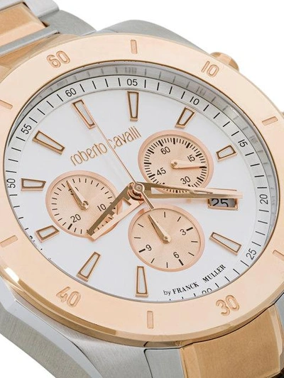 Shop Roberto Cavalli Franck Muller Chronograph Watch - Metallic
