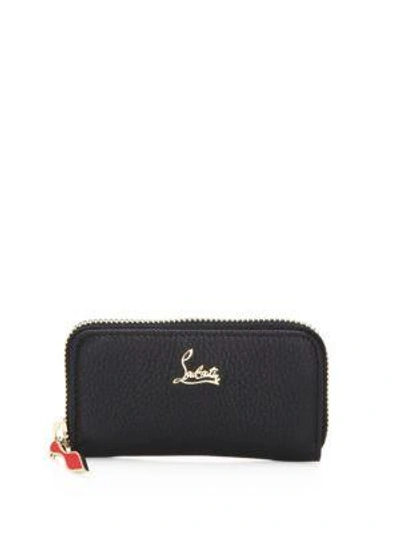 Shop Christian Louboutin Panettone Zip-around Wallet In Black
