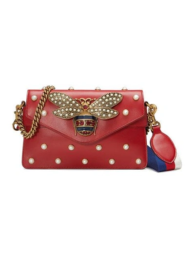 Shop Gucci Broadway Mini Bag - 8024 Red
