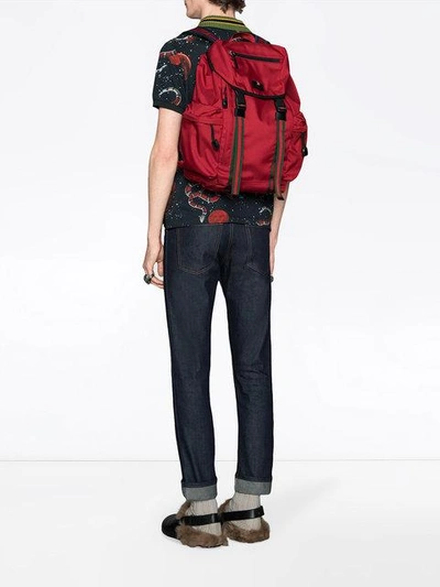 Shop Gucci Techno Canvas Backpack