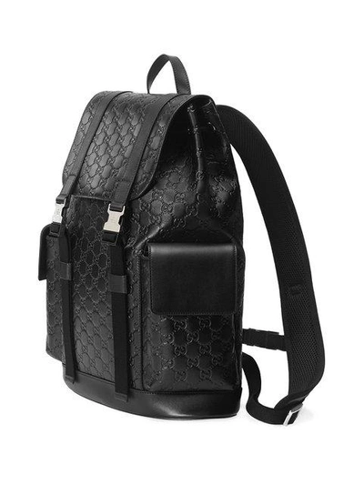 Gucci, Bags, Gucci Signature Leather Backpack